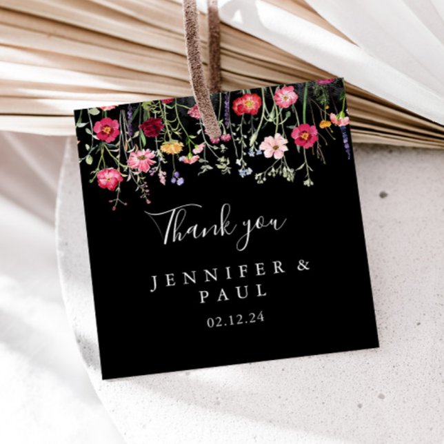 Garden Multicolor Wildblume Wedding Geschenkanhänger (Von Creator hochgeladen)