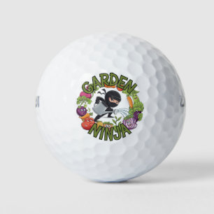 Garden Ninja Design - Spaß Gartenarbeit Grafik Golfball