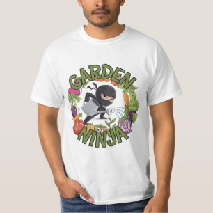 Garden Ninja Design - Spaß Gartenarbeit Grafik T-Shirt