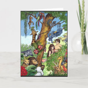 Garden of Eden Grußkarte Karte