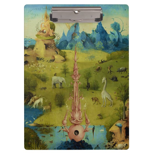 Garden of Eden - Hieronymus Bosch Klemmbrett (Vorderseite)