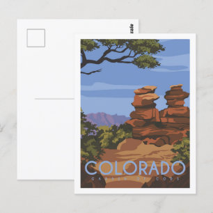 Garden of Gods Colorado Postkarte