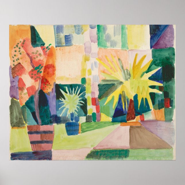 “Garden On Lake Thun” Art poster (Vorne)