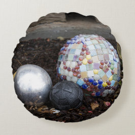 Garden Orbs Round Pillow Rundes Kissen
