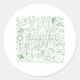 Garden Pack Runder Aufkleber