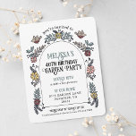 Garden Party 40. Geburtstag Einladung<br><div class="desc">Feiern Sie einen so wertvollen Meilenstein wie die vergangenen Jahre, indem Sie Freunde und Familie zum gemeinsamen Feiern frage! Diese 40. Geburtstagsfeier Party Einladung kann für jedes Alter angepasst werden ist illustriert mit handgezeichneten Vögeln und einer Blume Bogen in warmen Farben. Personalisieren Sie diese niedliche Einladung, um den fröhlichen Anlass...</div>