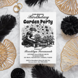 Garden Party Bloom Gardeners Party Einladung Postkarte
