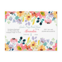 Garden Party Bridal Dusche Einladung