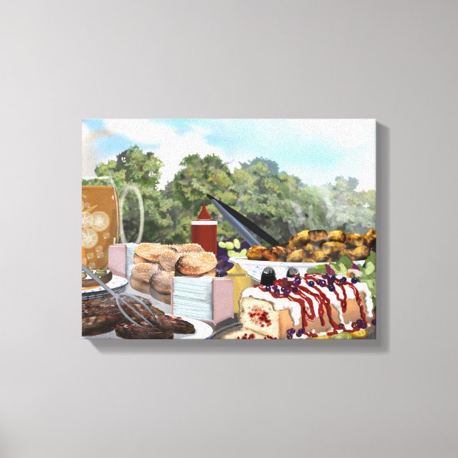 Garden Party Brunch Leinwanddruck (Vorderseite)