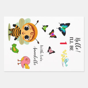 Garden Party Children Celebration Geschenkpapier Set