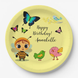 Garden Party Children Celebration Pappteller