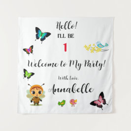 Garden Party Children Celebration Wandteppich