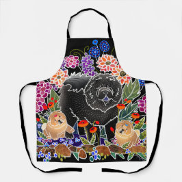 GARDEN PARTY Chow All-over Print Schürze