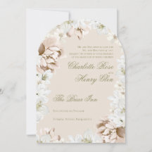 Garden Party Floral Wedding Invitation