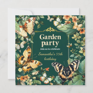 Garden Party Geburtstag einladen Einladung