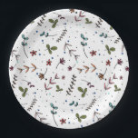 Garden Party Pappteller<br><div class="desc">Dieser elegante und moderne,  individuell gestaltbare Teller mit einem botanischen Thema in Grün,  Blau,  Korallen und Rosa wird Ihre Party begeistern. Teil der Garden Party Kollektion von Parcel Studios. Ideal für Geburtstagsfeiern,  Brautpartys und vieles mehr.</div>