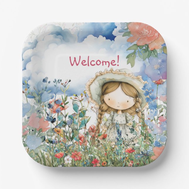 Garden Party Plate Pappteller (Vorderseite)