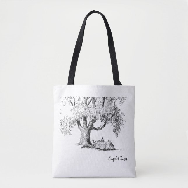 Garden Party Tasche - Einfachere Zeiten (Vorderseite)
