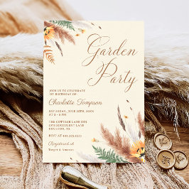 Garden Party Wildblume Floral 1. Geburtstag Einladung