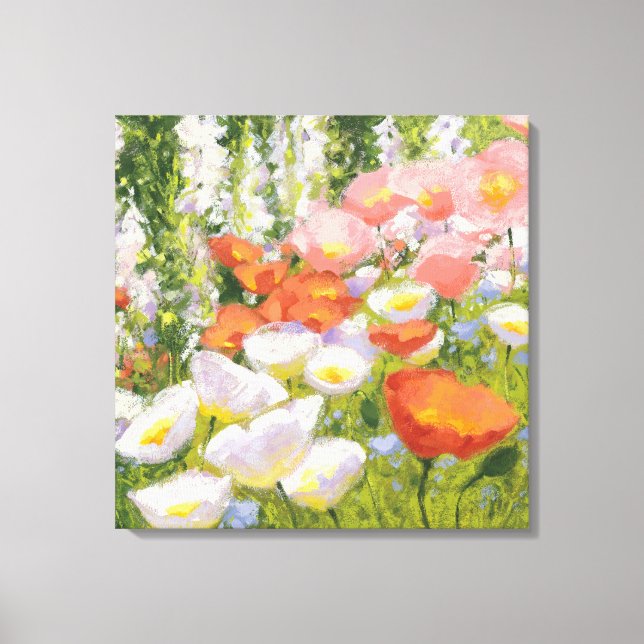 Garden Pastels Leinwanddruck (Vorderseite)