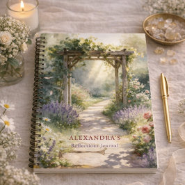 Garden Path Personalized Reflections Journal Notizbuch