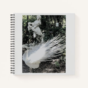Garden Peacock Spiral Notebook Notizbuch