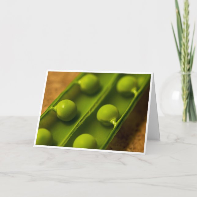 Garden Peas Grußkarte Karte (Vorderseite)
