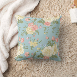 Garden Peony Floral Pattern Kissen