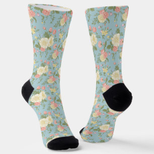 Garden Peony Floral Pattern Socken