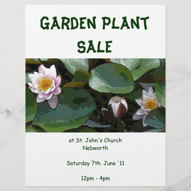 Garden Pflanze Flyer (Vorne)