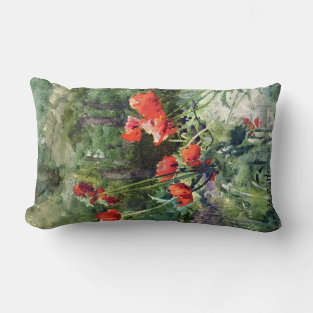 Garden Poppies (von Mildred Anne Butler) Lendenkissen (Vorderseite)