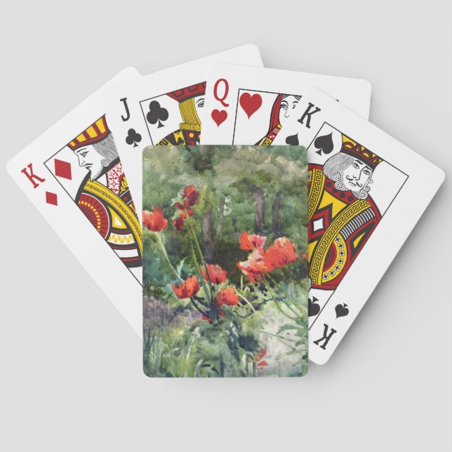Garden Poppies (von Mildred Anne Butler) Spielkarten (Rückseite)