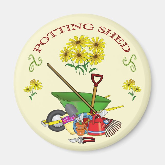 Garden Potting Shed Magnet (Vorne)
