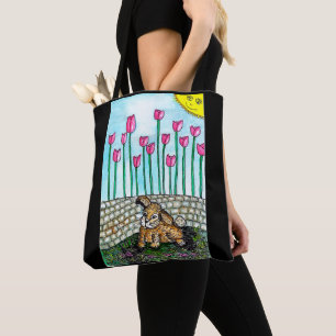 Garden Rabbit Tote Bag Tasche