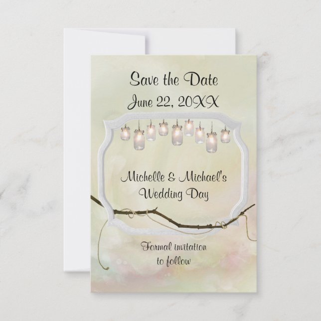 Garden Romance Save the Date (Vorderseite)