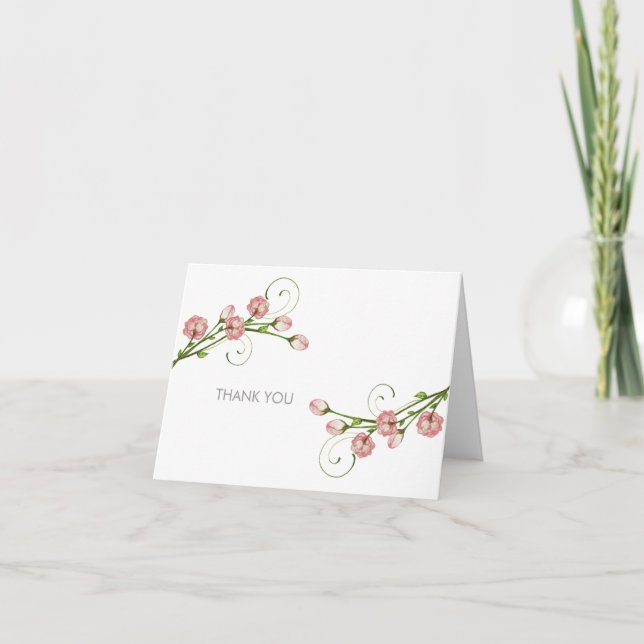 Garden Rose Danke, Anmerkungen Dankeskarte (Vorderseite)