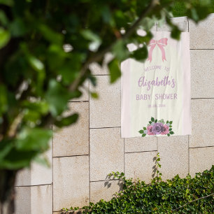 Garden Rose Pink Baby Dusche Poster