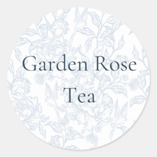 Garden Rose Teezeremonie Runder Aufkleber