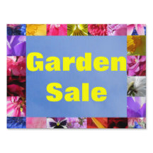 Garden Sale Yard Sign