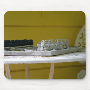 Garden Schachbretts Mousepad