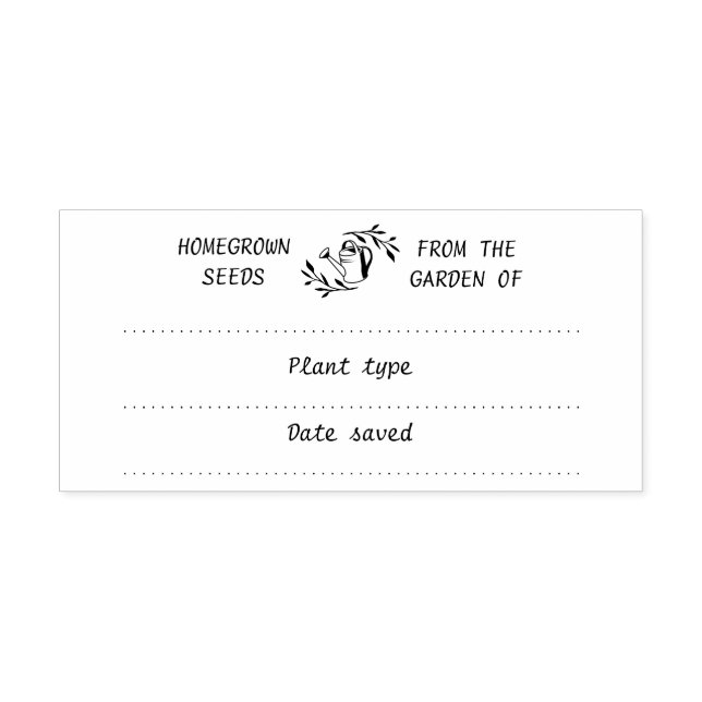 Garden Seed Saver Packung Gummi Briefmarke Gummistempel (Prägung)