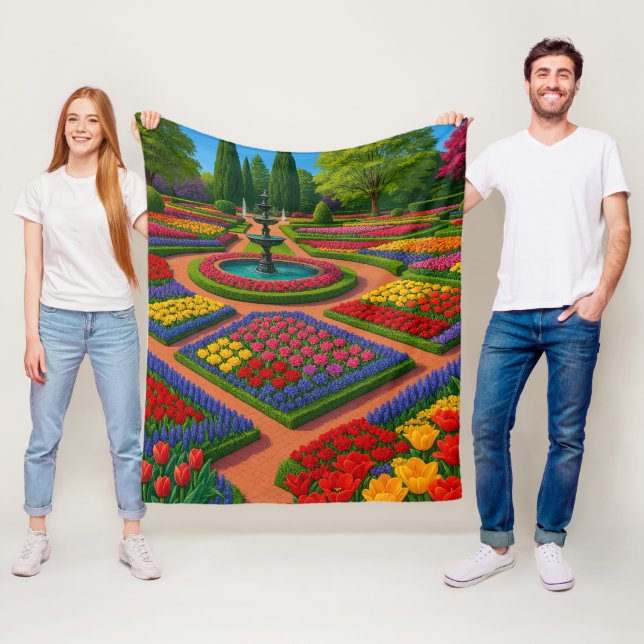 Garden Serenity - Spring Vibes Fleecedecke (Beispiel)