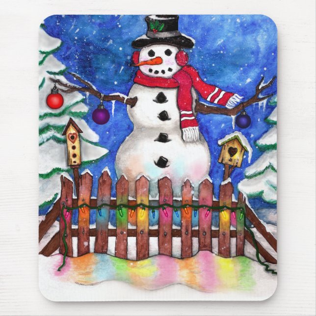 Garden Snowman Mousepad (Vorne)