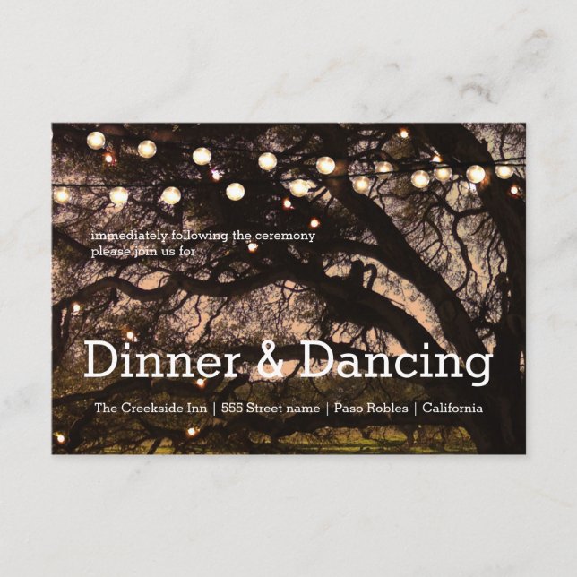 Garden Sparkle Empfang Card Begleitkarte (Vorderseite)