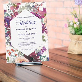 Garden Splash Faire-part de mariage Floral Moderne