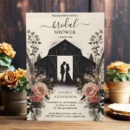 Garden Spring Wood Boho Rustikales Brautparty Einladung