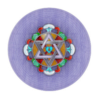 Garden Star in Lilac Charcuterie Schneidebrett