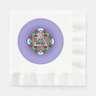 Garden Star in Lilac Serviette
