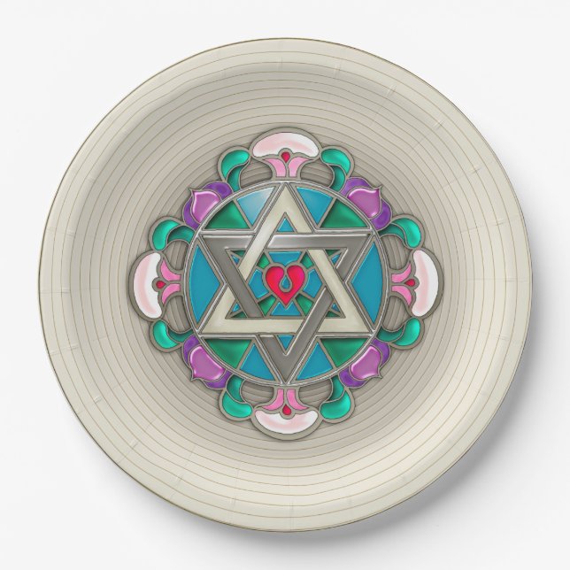 Garden Star Pappteller (Vorderseite)