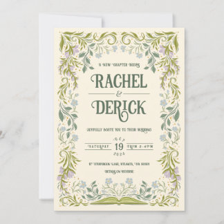 Garden Storybook Fairytale Hochzeit Einladung